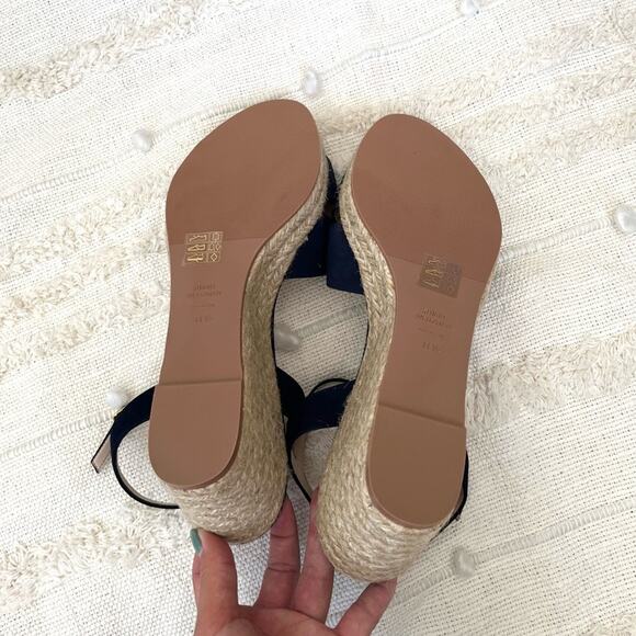 NWT Stuart Weitzman Rosemarie Leather Platform Espadrille Wedge Sandals sz 11.5 - Picture 7 of 10